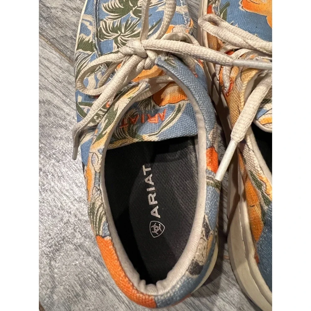 Ariat Cruiser Shoes Mens 7.5 Sneaker Tropical Floral Canvas‎ Slip On 10035814